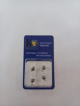 Чебурашка разборная вольфрамовая KYODA, вес 0,60 гр, цвет чёрный никель (4 шт./упак.)